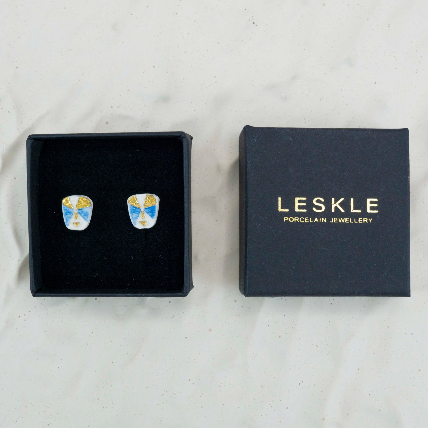 "PABLO" PORCELAIN STUD EARRINGS