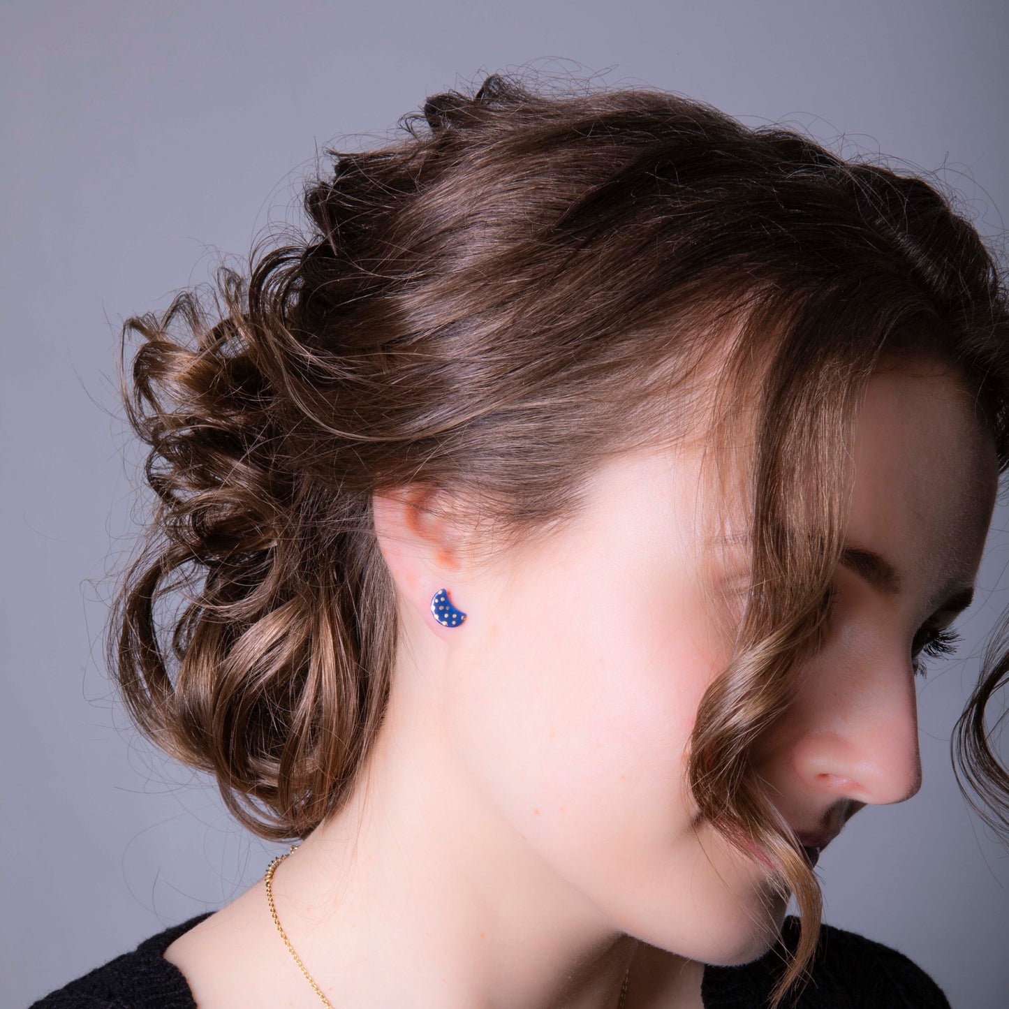 PORCELÁNOVÉ NÁUŠNICE "MESIAC"