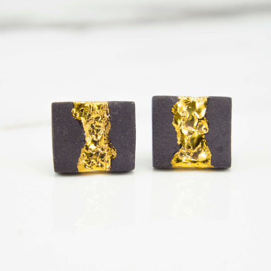 PORCELÁNOVÉ NÁUŠNICE "ZLATÉ ZATMENIE"