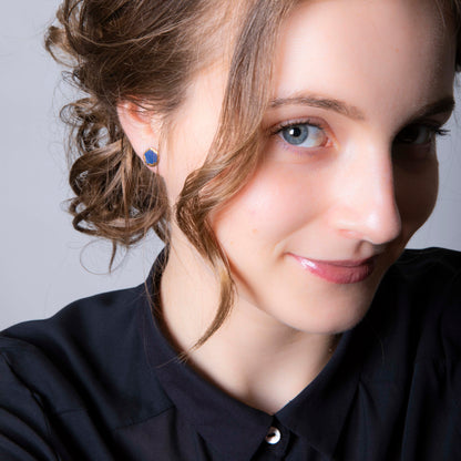 "CELESTIAL SHARDS" PORCELAIN STUD EARRINGS