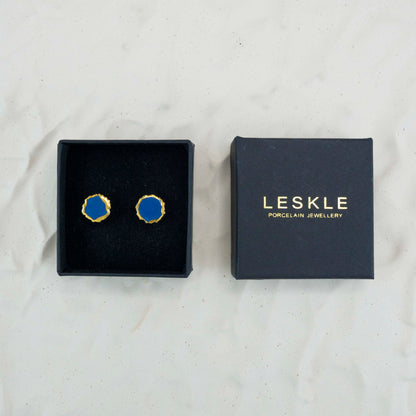 "CELESTIAL SHARDS" PORCELAIN STUD EARRINGS