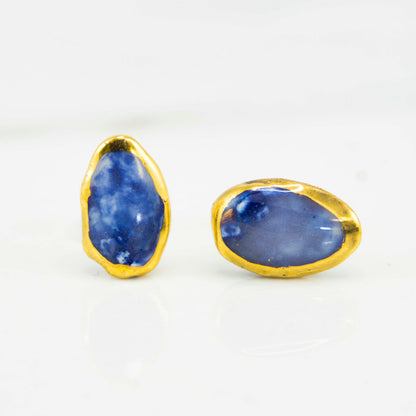 "GALAXY" PORCELAIN STUD EARRINGS