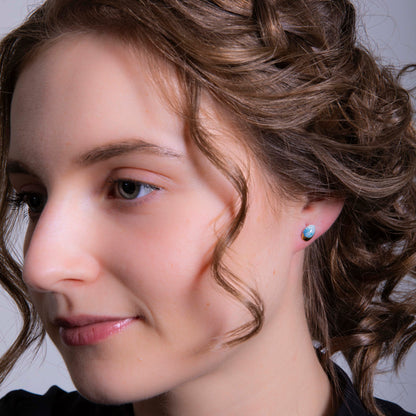 PORCELÁNOVÉ NÁUŠNICE "MODRÝ MRÁZ"