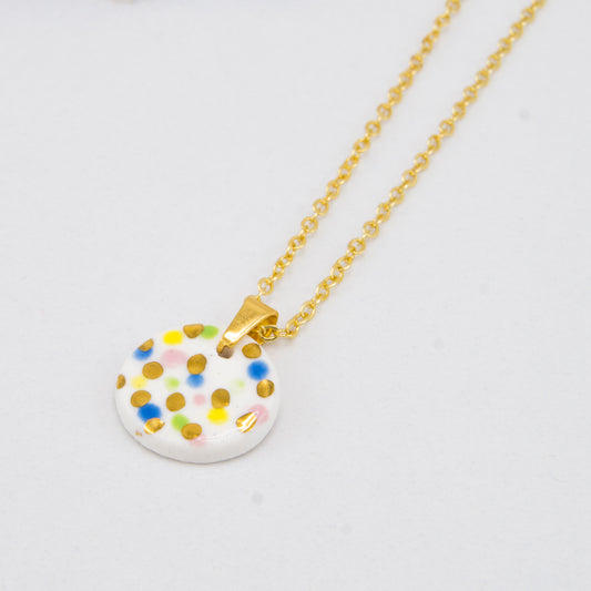 "VIVID SPOTS" PORCELAIN NECKLACE