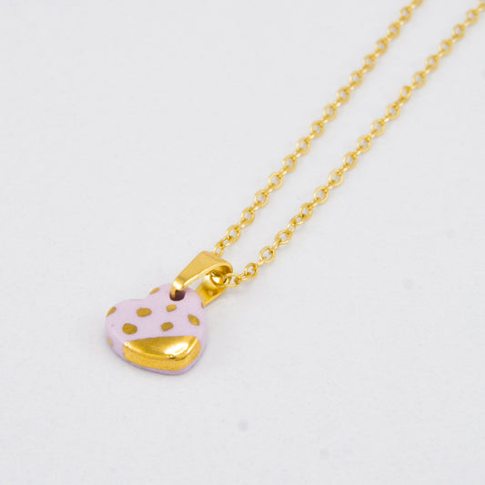 "SERENE HEART" PORCELAIN NECKLACE